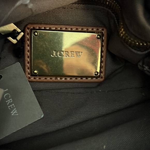 NWT J Crew Burgundy Leather Crossbody Satchel Purse Handbag - Picture 11 of 12